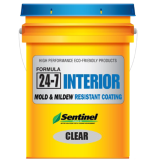 Sentinel, Mold Prevention, 24-7 Zero Mold and Mildew Coating, Clear, 5 Gallons