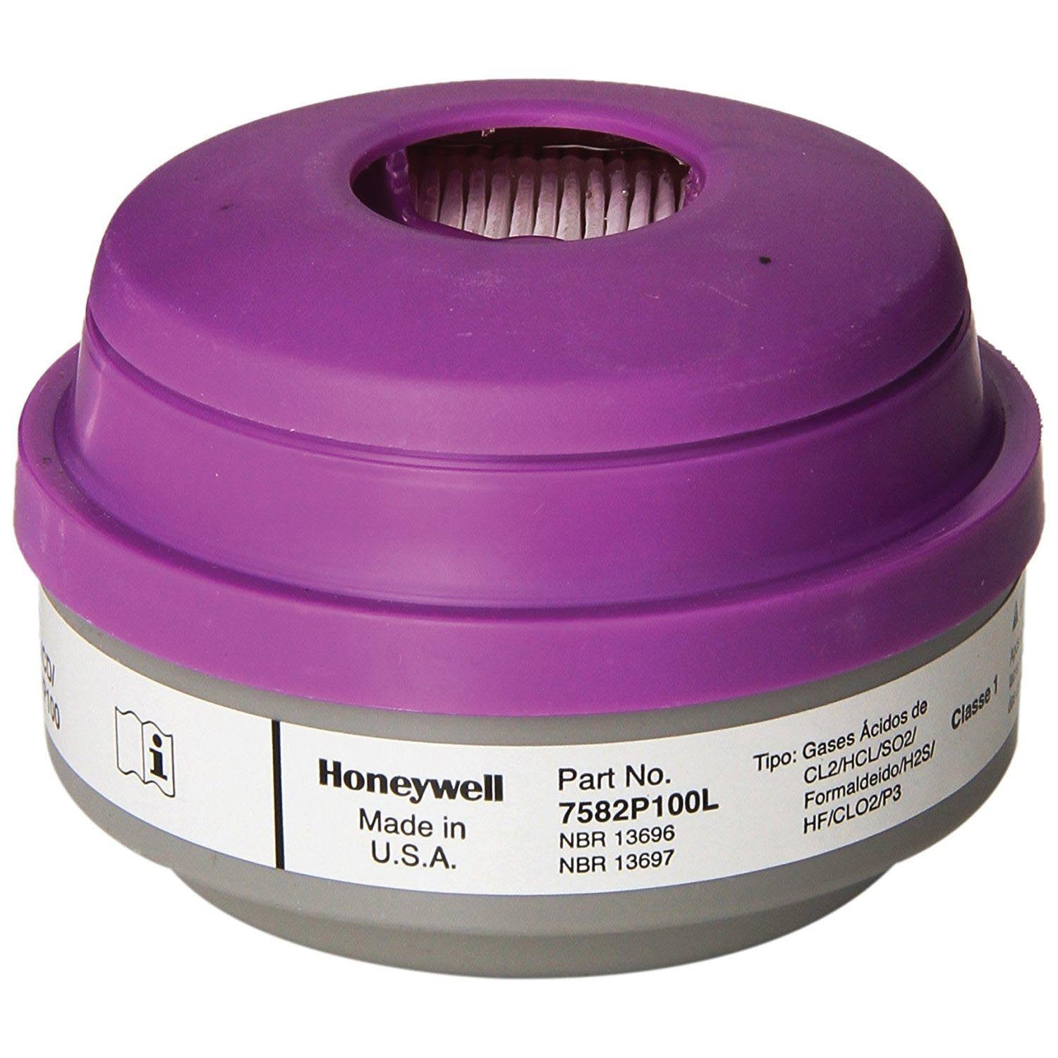 Honeywell P100 Cartridge, Acid Gas - Formaldehyde, 2/Pack