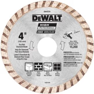 DeWalt, Blade, Diamond, 4-1/2" x .080 x 7/8"