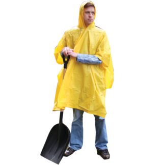 Liberty Glove & Safety Yellow PVC Poncho, Size 52" x 80"