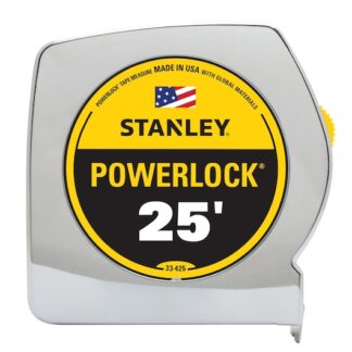 Stanley, Measuring Tape, 1" Width, 25' Length