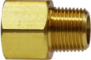 Brass Adapter - 3/8" MPT x 1/2" FPT