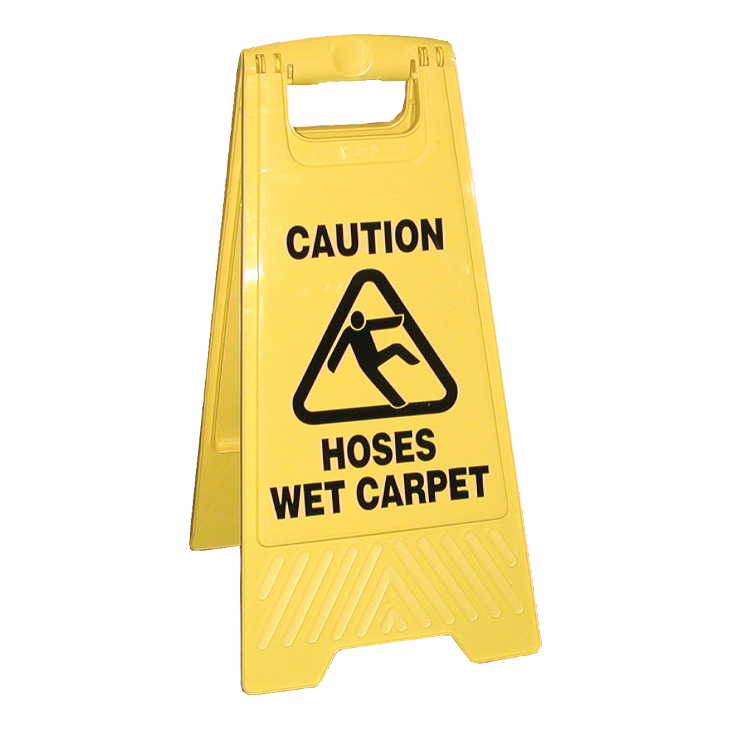 Double Sided Caution Sign