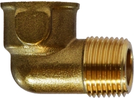 Elbow 90 Degree - 3/8" Street M-f Brass