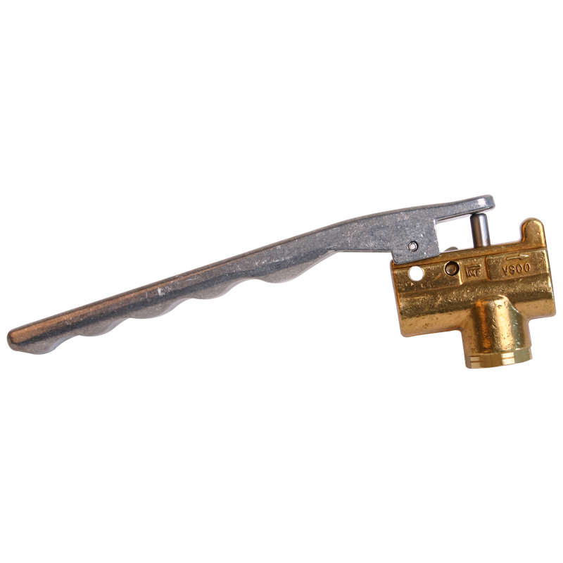 Brass Valve with Lever, 800PSI