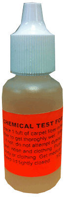 Carpet Fiber Identification Test, 1/2 oz., Solvent