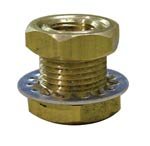 Bulkhead Fitting 1/4" Brass
