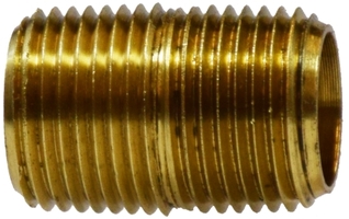 Brass Close Nipple - 1/4"