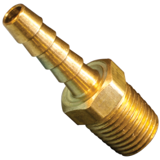 Brass Barb 1/4" X 1/4" MPT