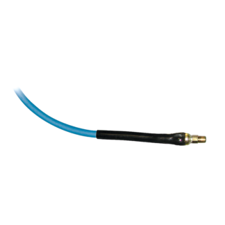 Hydro-Coil Solution Hose with Sleeve Guards and Pipe Ends, 1/4" X 50', Blue