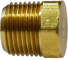 Brass Plug with Hex Head - 1/2" MPT