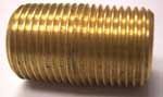 Brass Close Nipple - 3/8"
