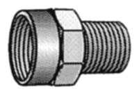 Brass Adapter - 1/8" MPT X 1/4" FPT.