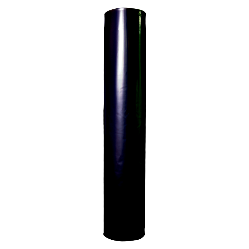 Poly Garbage Bag, Black Non-Printed Contractor Bag, Flat Folded, 33" x 50", 6 MIL, (75) Bags