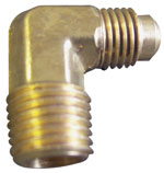 Elbow 90 Degree - 1/4" Mpt X 1/4t Brass.
