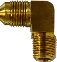 Elbow 90 Degree - 1/8" MPT X 1/4t Brass