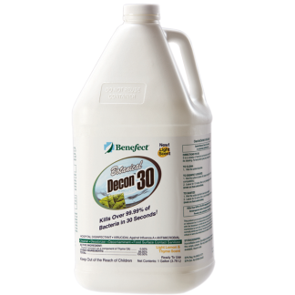 Benefect, Antimicrobial, Benefect Botanical Decon 30 Cleaner & Disinfectant, 55 Gallons
