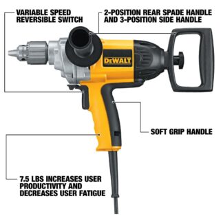 DeWalt 1/2 In. (13mm) Spade Handle Drill Dw130v