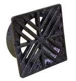 Grate Vac Exhaust 4" Square