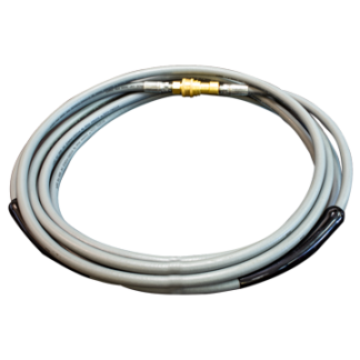 Hydro-Coil Solution Hose with Sleeve Guards and Pipe Ends, 1/4" X 50', Gray