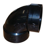 Elbow 90 - 1-1/2" Abs Black