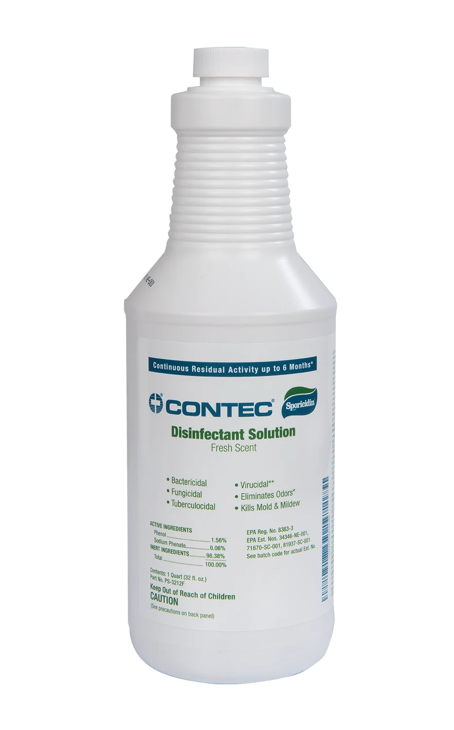 Sporicidin, Antimicrobial Disinfectant Solution, 1 Quart