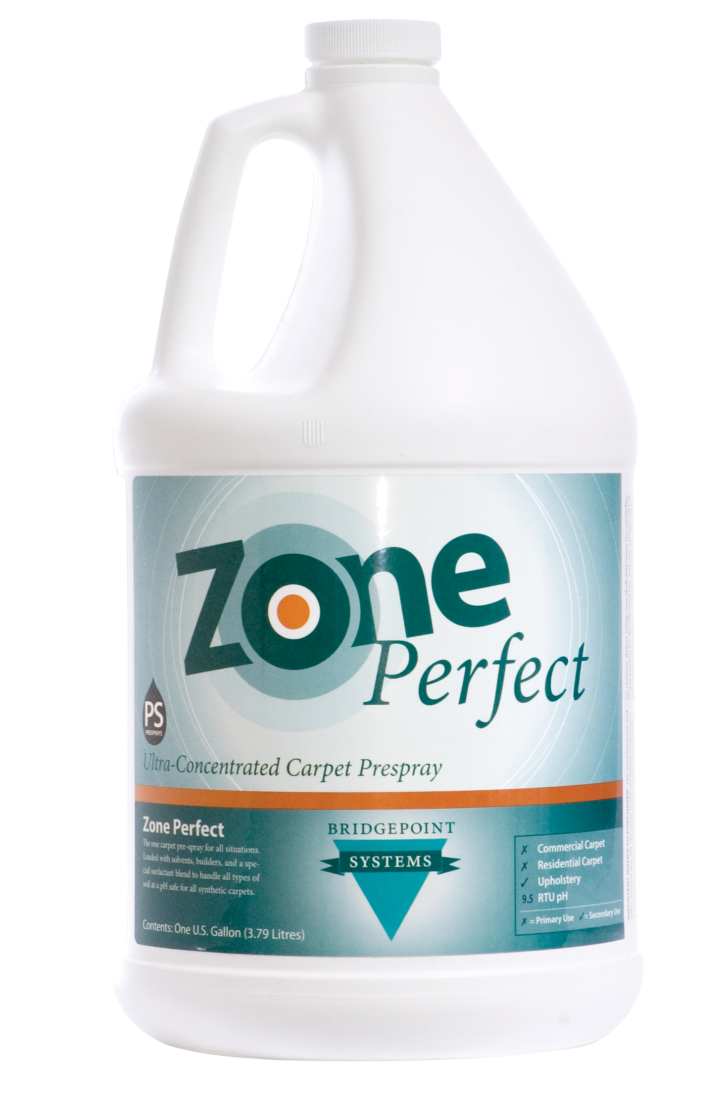 Bridgepoint Systems, Carpet Cleaning Prespray, Zone Perfect, 1 Gallon