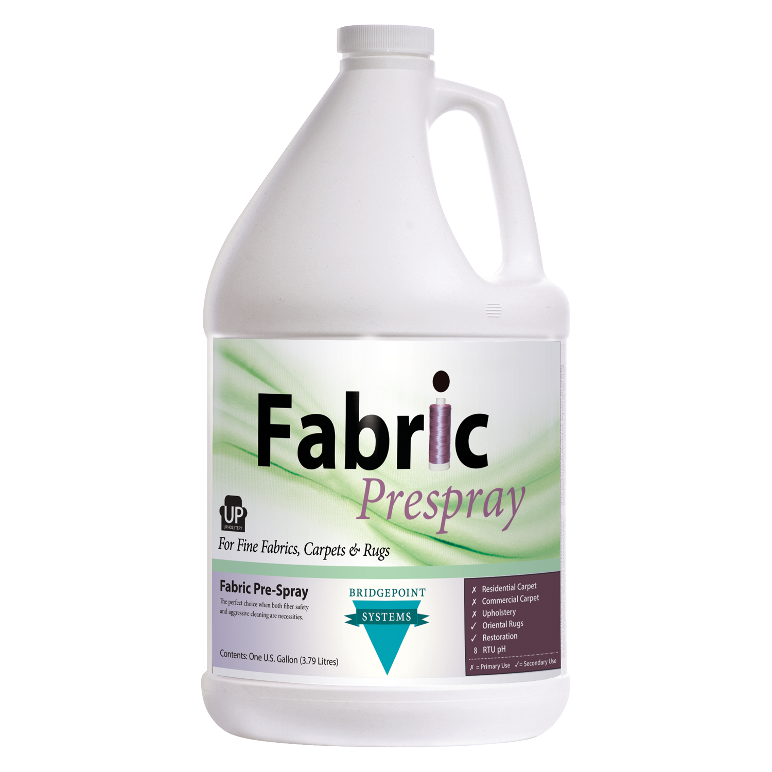 Bridgepoint Systems, Upholstery Cleaning, Fabric Prespray, 1 Gallon