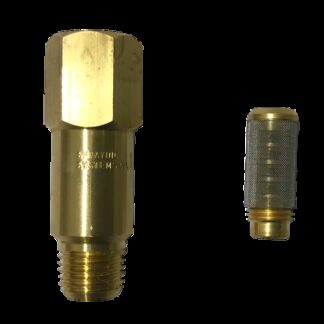 Strainer - Inline 1/4" M-F Brass