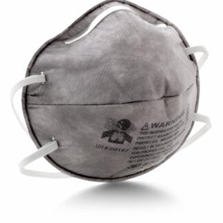 3M Dust Respirators, Organic Vapor Charcoal, 20 Per Box