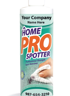 HomePro Spotter, Stain Remover, Green Customized Spotter, (24) Bottles Per Case, 12 Oz