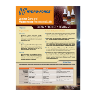Leather Care And Maintenance Procedure Guide