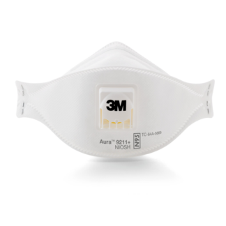 3M, Particulate Respirator, N95, 9211+ Aura, 10 Per Box