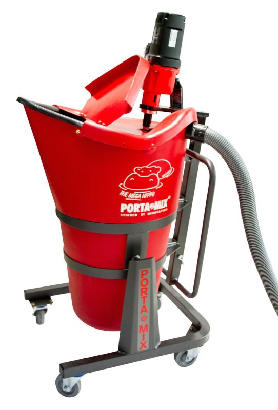 CS Unitec, Portamix Mega Hippo, With Dust Collection, Level Floors W/Rimless Bucket