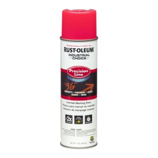 Rust-Oleum Paint, Precision Line Inverted Marking Spray Paint, Pink, 17 oz.