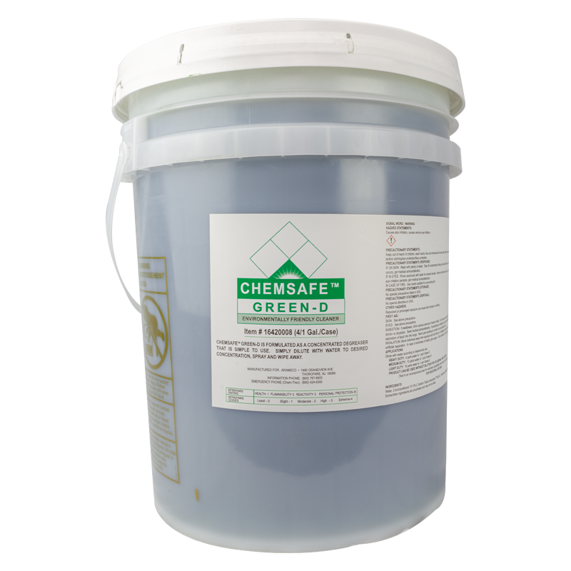 Chemsafe, Concentrated Cleaner & Degreaser, All-Purpose, Green, 5 Gallons