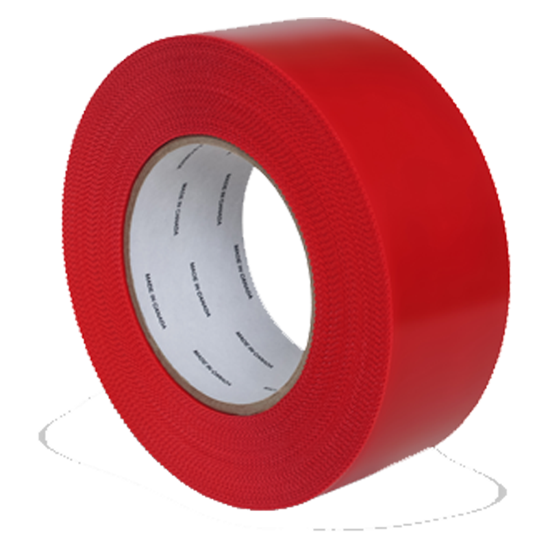 Poly Tape, Red, Pinked Edges, FR-Rated, 48mm X 55m, 24 Rolls Per Case