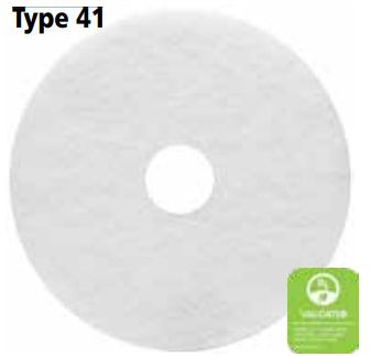 Type 41 White Polishing Floor Pad - 20"