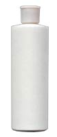 Bottle, Flip Top lid, White, 12 Ounce