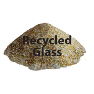 IBIX, Abrasive Blasting Media, Recycled Glass, Medium, 50 lb. Bag