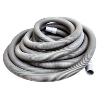 Vacuum Hose 1.5" X 25' Gray With Cuffs