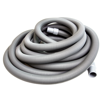 Vacuum Hose 1.5" X 25' Gray With Cuffs