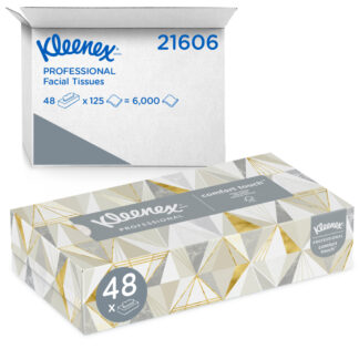 Kleenex, Facial Tissue, White, 125 ct.