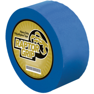 RaptorGrip, Poly Tape With Pinked Edges, 72mm X 55m, Blue, 16 Rolls Per Case