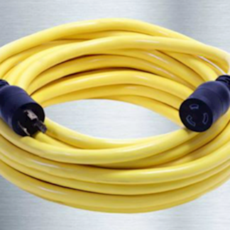 50' Yellow Twist Lock Cord Set fits Hawk Roto