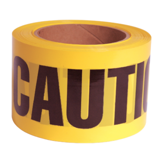 X-Guard, Yellow Barricade Tape, "Caution," 3" X 1000', Sold Per Each (24 Per Case)