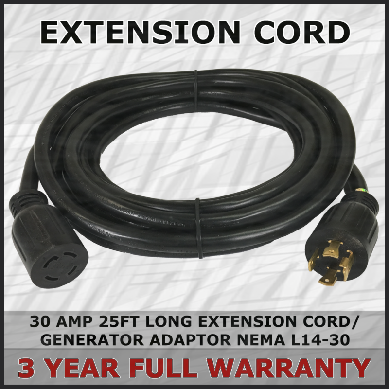 GMS, Extention Cord Generator Adapter, 25'