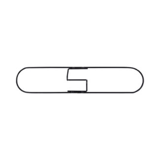 Boardwalk Clip-on Dust Mop Frame, Zinc Plated, 5" X 24"