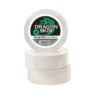Dragon Skin, White Double-Sided Paper-Backed Tape, 2" x 36 Yards, 12 MIL, (1) Roll