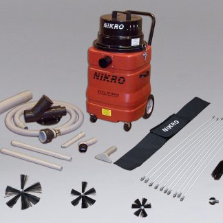 Nikro DVK200 Dryer Vent Vacuum With Tool Kit and Rotary Brush Kit